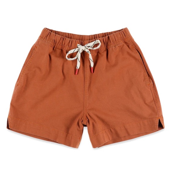 Topo Designs Pants - Topo Designs Dirt Shorts Women’s Hiking Casual Versatile - L - Brick Orange